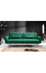 Σύγχρονος 3θέσιος καναπές-κρεβάτι "Phebe" σε σμαραγδί πράσινο