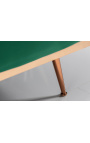Sofá-cama contemporâneo "Phebe" de 3 lugares em veludo verde esmeralda