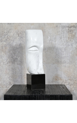 Contemporary sculpture in white marble &quot;De Marbre&quot;