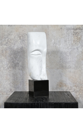 Scultura contemporanea in marmo bianco &quot;De Marbre&quot;