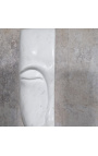 Contemporary sculpture in white marble "De Marbre"