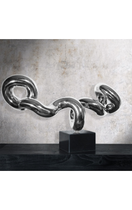 Große zeitgenössische Silberskulptur "Spirit of Contradiction"
