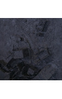 Большая современная прямоугольная черная картина "Бытие - Половина размера" Микс-медиа