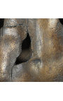 Gran escultura "Fragment of Hermes" acabado dorado de bronce
