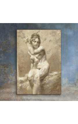 Maalimine "Naise alasti uurimine" - Pierre-Paul Prud'hon