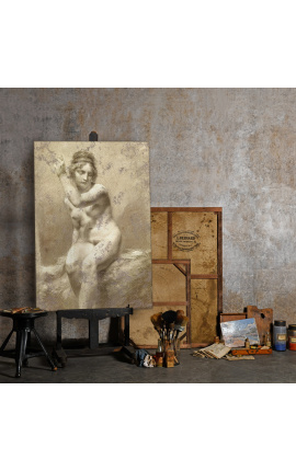 Dipinto &quot;Studio di un nudo femminile&quot; - Pierre-Paul Prud&#039;hon