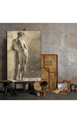 Malování "Nahý pohled zpět" - Pierre-Paul Prud'hon