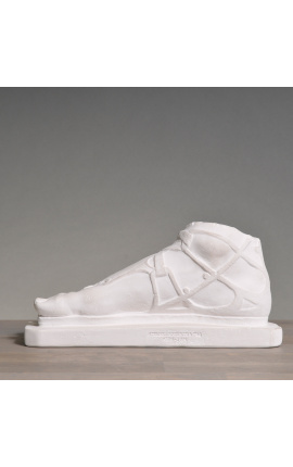 Sculpture d&#039;un pied de spartiate Romain