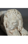 Fabuleuse sculpture d'une paire de lions Italiens