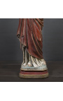 Large statue "Sacred heart of the chapel" in polychrome plaster