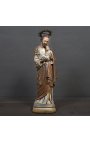 Large statue "Sacred heart of the chapel" in polychrome plaster