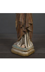 Large statue "Sacred heart of the chapel" in polychrome plaster