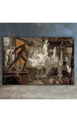Painting "Scene of the Academy of Copenhagen" - Knud Baade