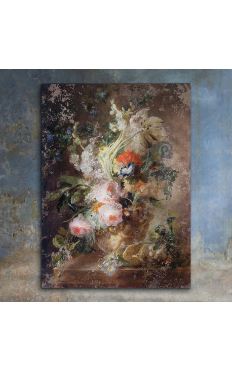 Malowanie "Vasa z buketem kwiatów" - Jan Van Huysum
