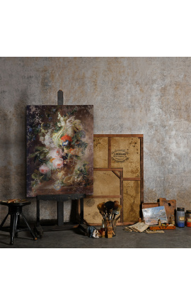 Målning &quot;Vasa med en bukett blommor&quot; - Jan Van Huysum