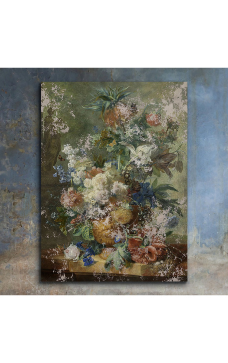 Pintura "Natureza morta com flores" - Jan Van Huysum