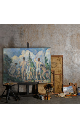 Malování &quot;Koupači&quot; - Paul Cézanne