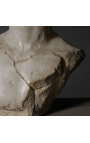 Overdådig busteskulptur af kronet Augustus