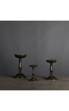 Ensemble de 3 supports de type balustre avec coupelles