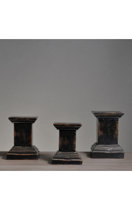 Conjunto de 3 soportes tipo columna cuadrada