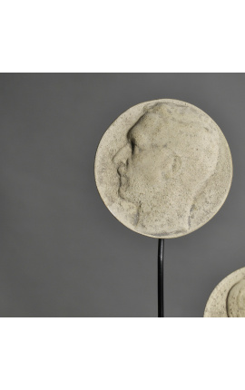 Set of 5 19th century stucco medallions