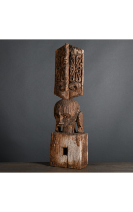 Estàtua gran Leti - Escultura Yene en fusta tallada