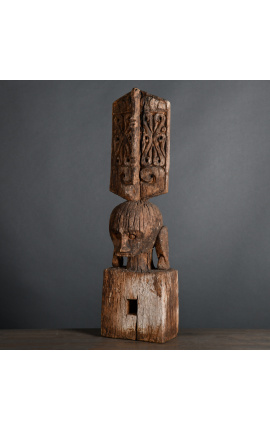 Large Leti statue - Yene sculpture in carved wood