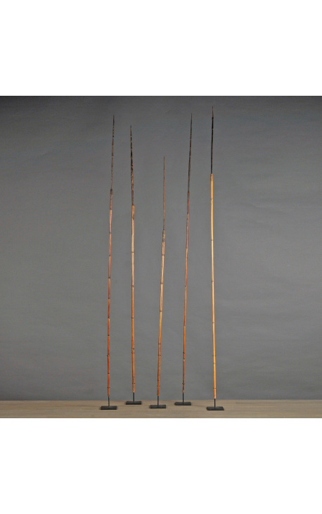 Metal and wooden Asmat arrow