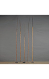 Flecha Asmat de metal y madera