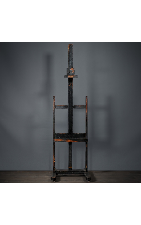 Painter's easel in blackened wood