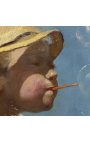 Dipinto "Il ragazzino con le bollicine" - Paul Peel