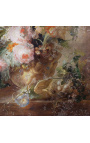 Målning "Vasa med en bukett blommor" - Jan Van Huysum