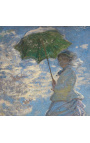 Malování "Žena s parasolem - madame Monet a její syn" - Claude Monet