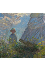 Maalaaminen "Nainen, jolla on loinen - Madame Monet ja hänen poikansa" - Claude Monet