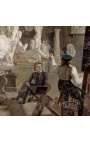 Painting "Scene of the Academy of Copenhagen" - Knud Baade
