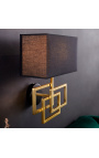 "Cassiopée" væglampe i guld-farvet metal
