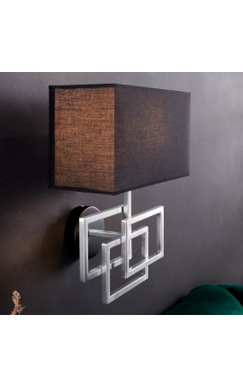 &quot;Cassiopée&quot; wall light in silver-coloured metal