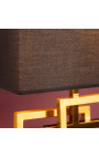Настолна лампа "Касиопея" в златист цвят метал