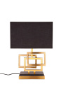 Table lamp "Cassiopeia" in golden color metal