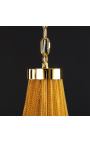"Versailles" designer chandelier in gold-coloured metal