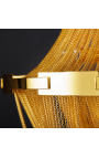 "Versailles" designer lysekrone i guld-farvet metal