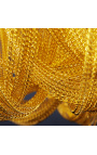Дизайнерская люстра "Версаль" из металла золотистого цвета