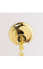"Versailles" designer ljuskrona i guld-färgad metall