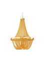 Lustre de design "Versailles" em metal dourado