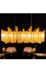 "Allure" chandelier 118 cm length in gold-coloured metal