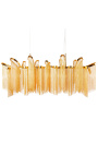 Lustre "Allure" 118 cm de comprimento em metal dourado