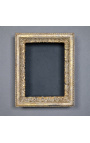Moldura Louis XV dourada com prateleiras interiores (armário)