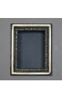 Black Louis XV frame with interior shelves (cabinet)
