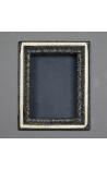 Black Louis XV frame with interior shelves (cabinet)