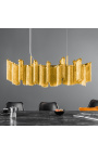 "Allure" chandelier 118 cm lang in goud-gekleurd metaal